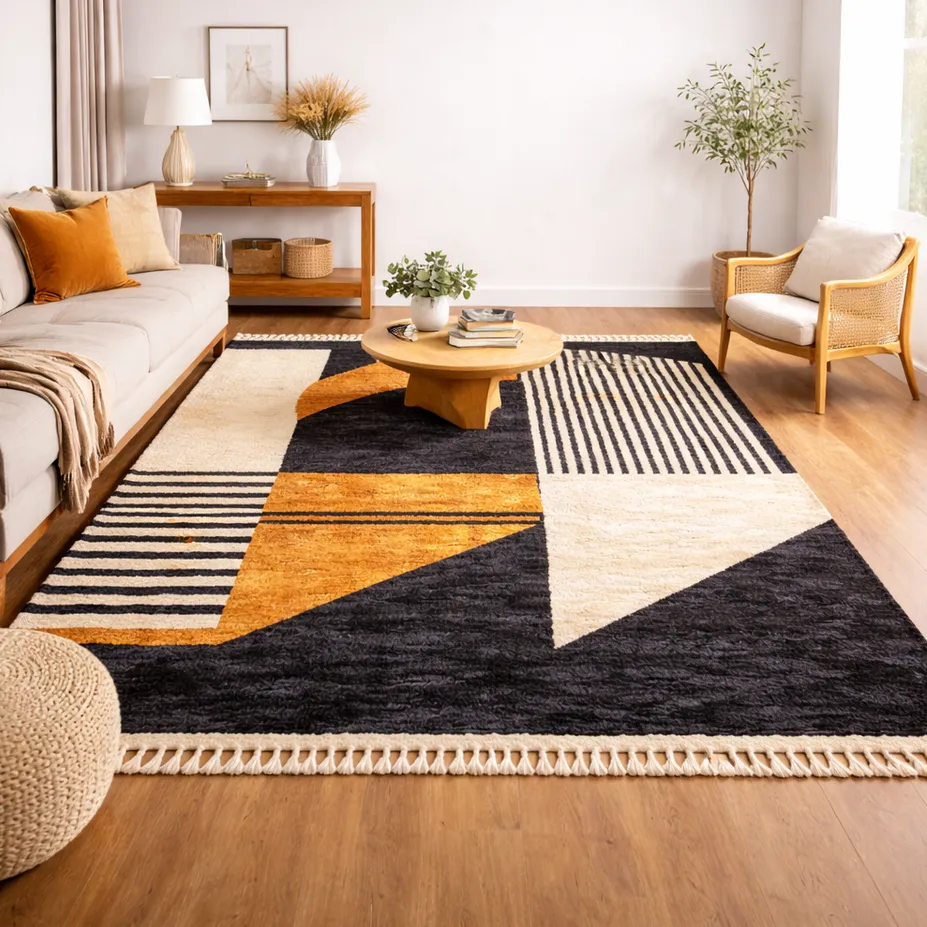 Tapis Mrirt Ahansal à rayures, vue 3 sur 3
