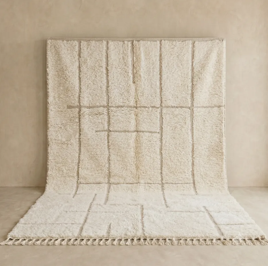 Tapis Mrirt Aksoual à damier — tapis mrirt tissé à la main