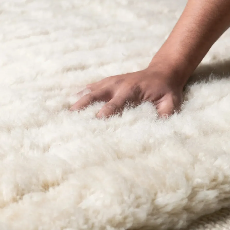 Tapis Mrirt Aoulouz beige, vue 5 sur 7