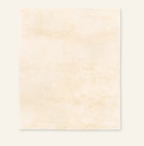 Tapis Mrirt Azrou beige et blanc — tapis mrirt