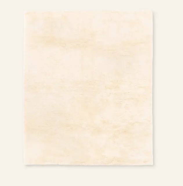 Tapis Mrirt Azrou beige et blanc — tapis mrirt