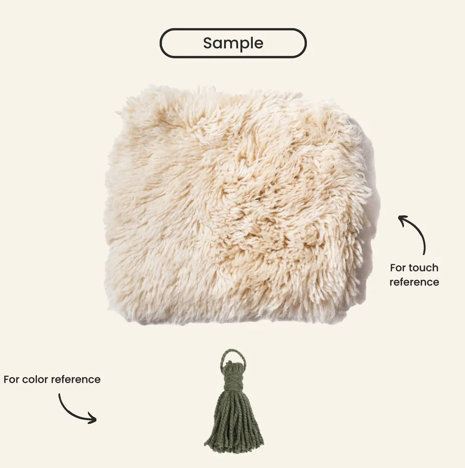 Tapis Mrirt Guercif beige et vert, vue 7 sur 7