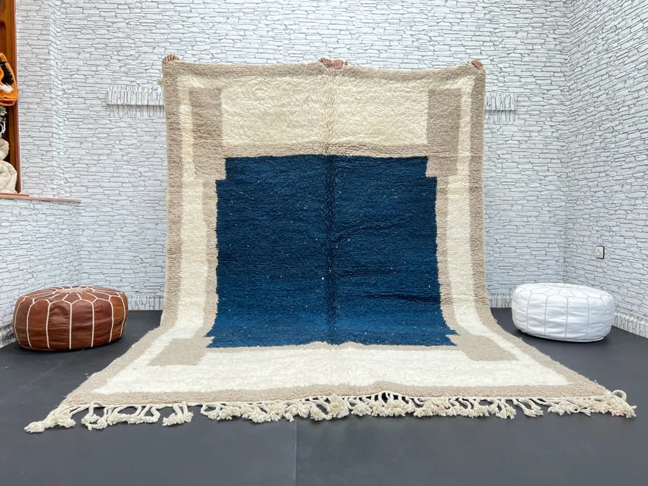 Tapis Mrirt Ifrah bleu, vue 4 sur 4
