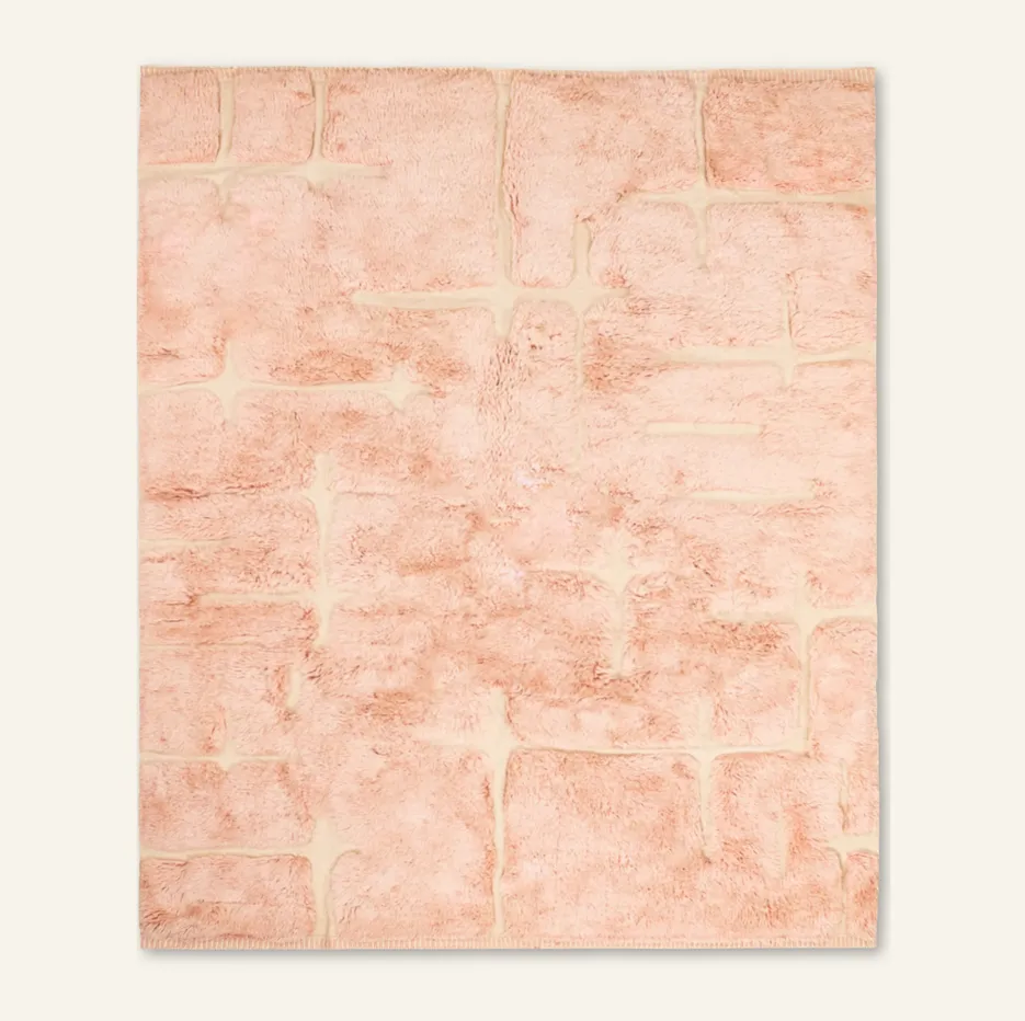 Tapis Mrirt Itzer rose — tapis mrirt tissé à la main