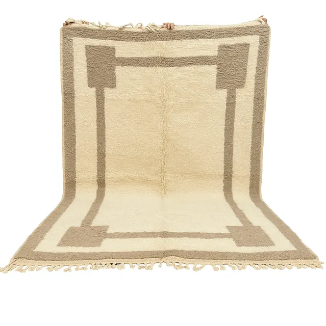Tapis Mrirt Mgoun beige uni — tapis mrirt