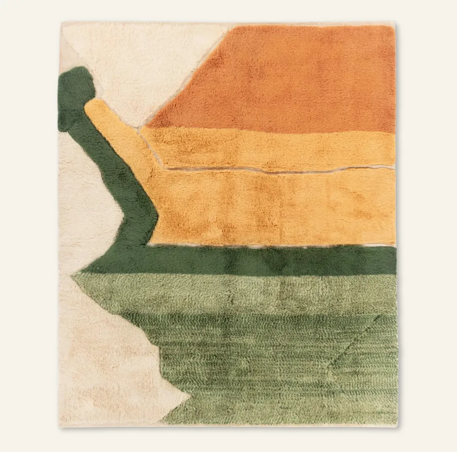 Tapis Mrirt Ouezzane — tapis mrirt tissé à la main