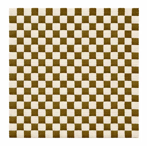 Tapis Mrirt Oukaïm vert à damier — tapis mrirt