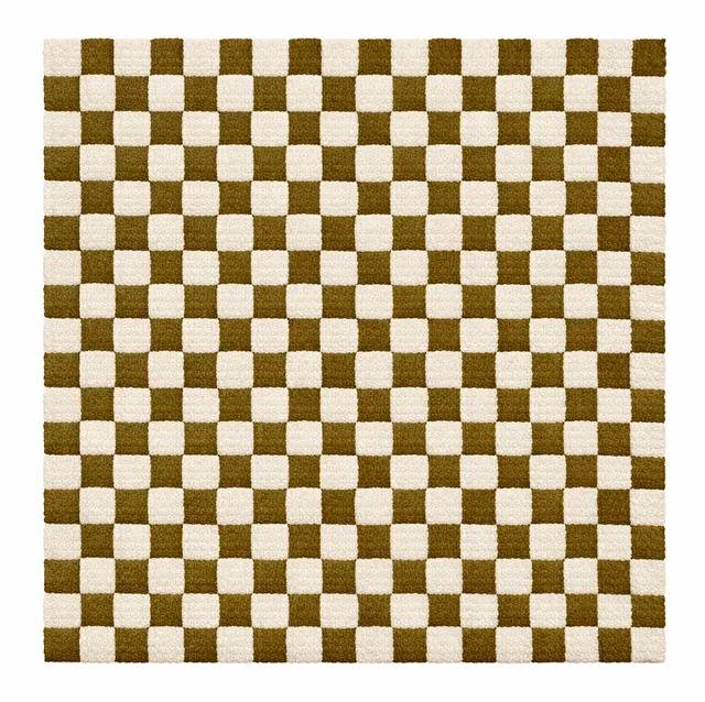Tapis Mrirt Oukaïm vert à damier — tapis mrirt