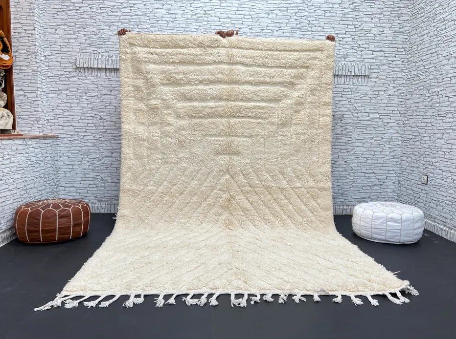 Tapis Mrirt Ouzoud blanc, vue 4 sur 4