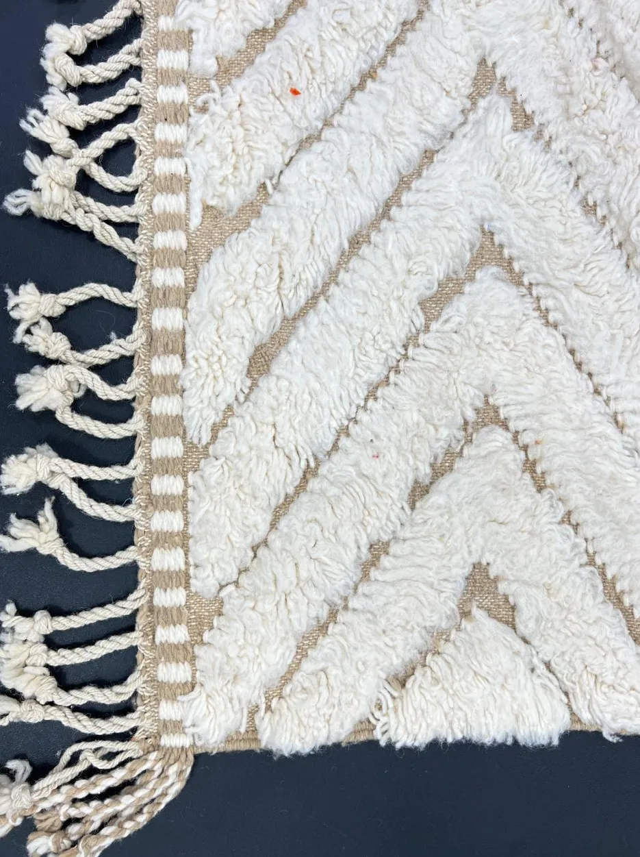 Tapis Mrirt Rheris beige, vue 4 sur 4