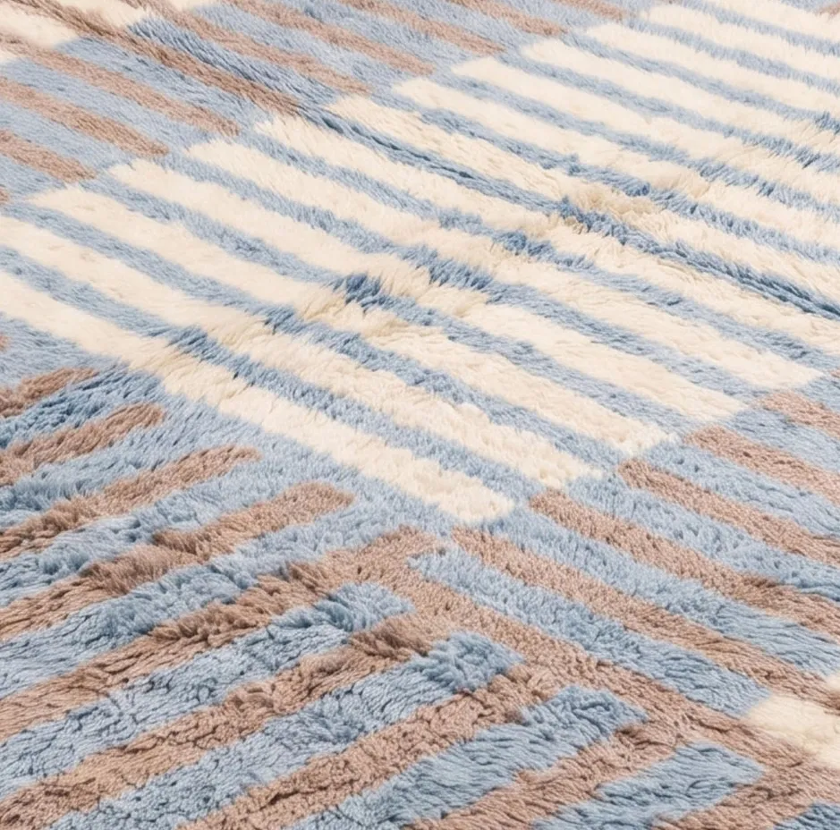 Tapis Mrirt Skoura à damier, vue 4 sur 6