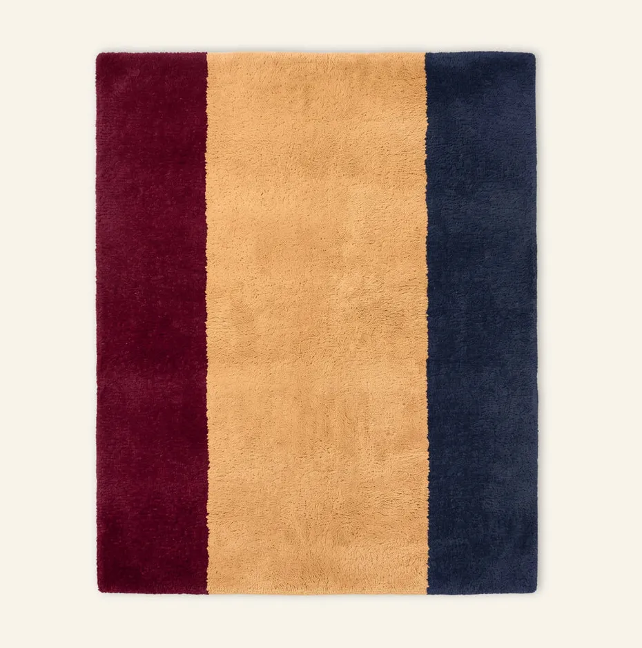 Tapis Mrirt Tafraout à rayures — tapis mrirt tissé à la main