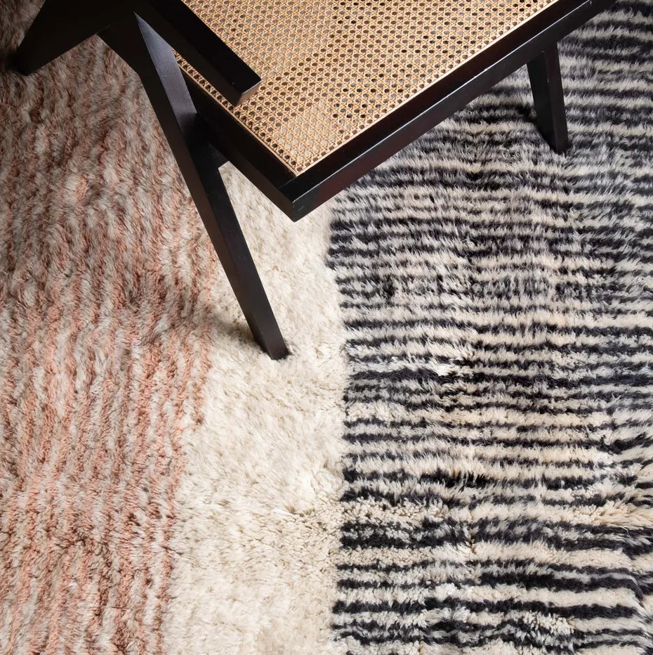 Tapis Mrirt Tala rose, vue 6 sur 7