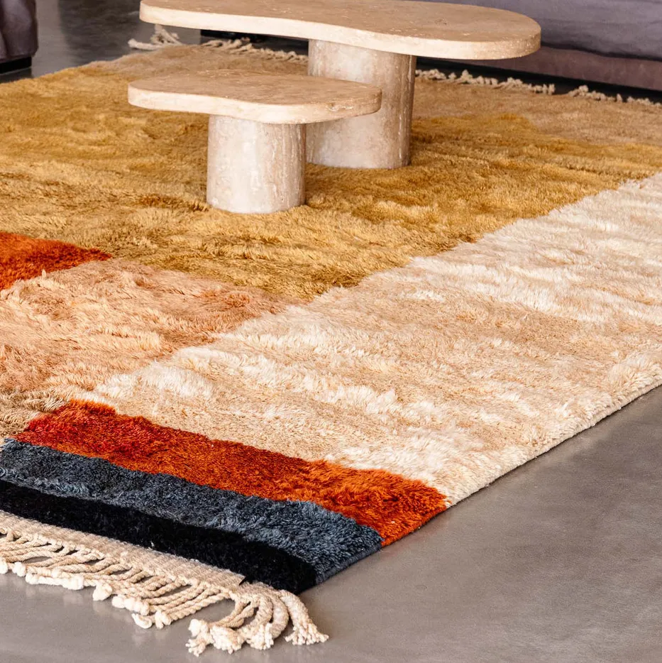 Tapis Mrirt Taliouine au dessin abstrait, vue 4 sur 7