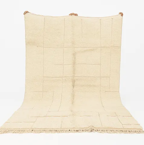 Tapis Mrirt Tamayt beige uni — tapis mrirt