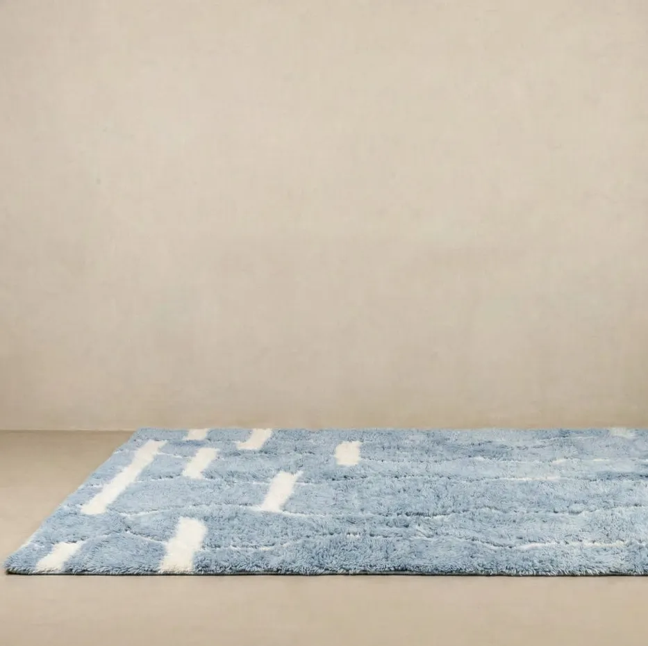 Tapis Mrirt Tata bleu, vue 6 sur 6