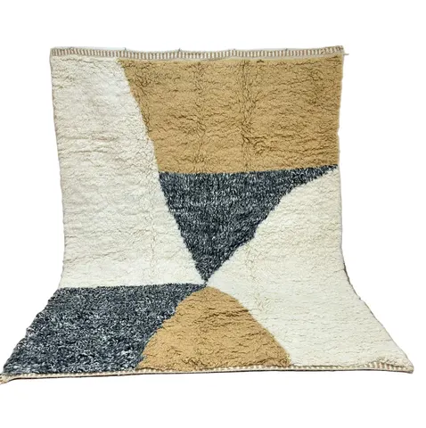 Tapis Mrirt Telouet beige et gris — tapis mrirt