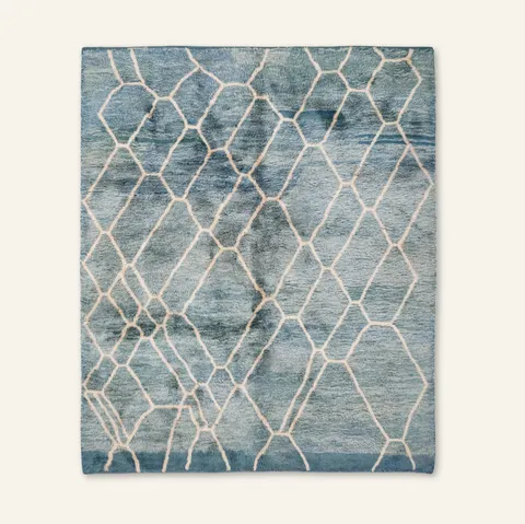 Tapis Mrirt Timahdite bleu — tapis mrirt