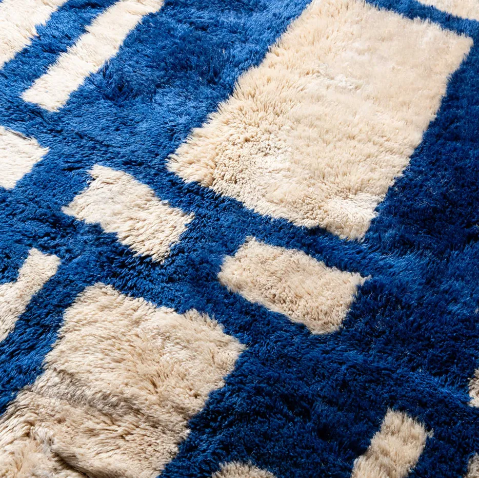 Tapis Mrirt Tinejdad beige, vue 4 sur 7