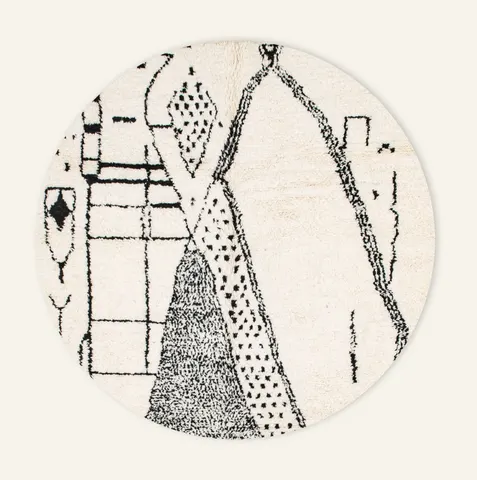 Tapis rond Azilal Aoua — tapis azilal