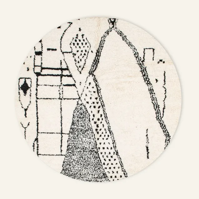 Tapis rond Azilal Aoua — tapis azilal
