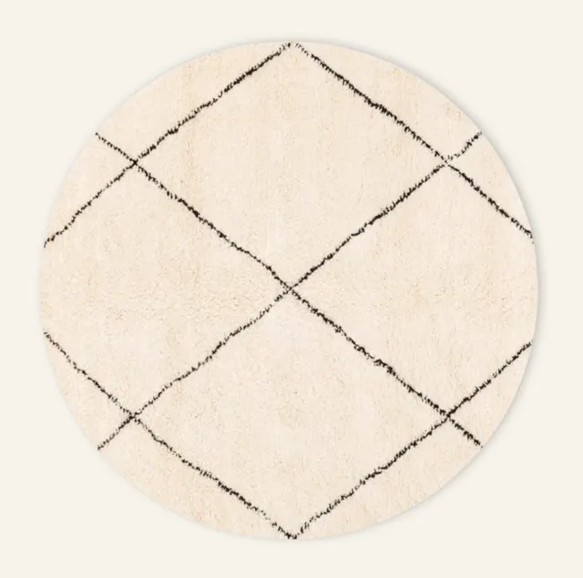 Tapis rond Beni Ouarain Dayet — tapis beni ouarain