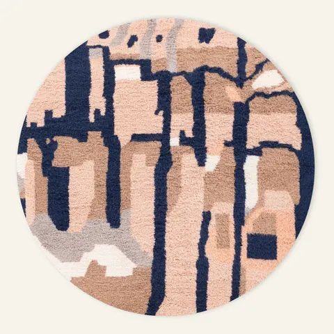 Tapis rond Beni Ouarain Guir — tapis beni ouarain