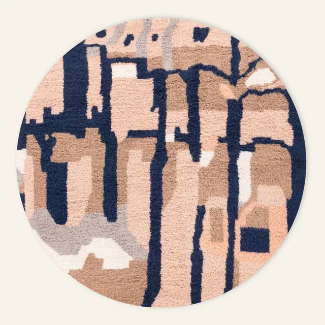 Tapis rond Beni Ouarain Guir — tapis beni ouarain