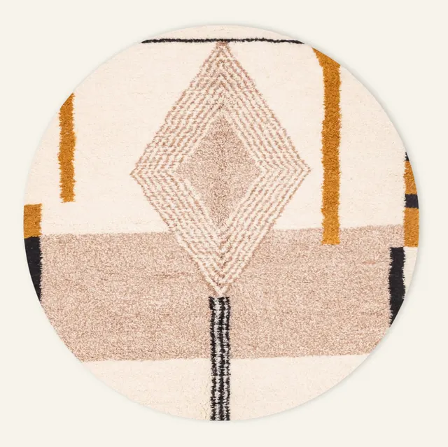 Tapis rond Beni Ouarain Sidi-Ali — tapis beni ouarain
