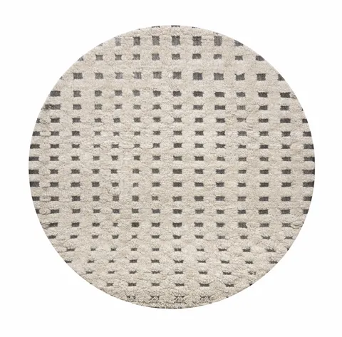 Tapis rond Beni Ouarain Tanit uni — tapis beni ouarain