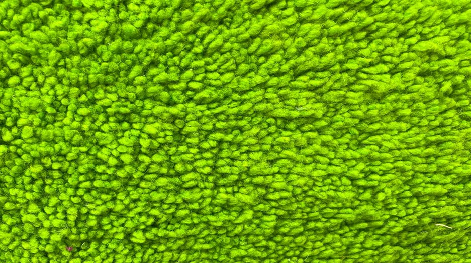 Tapis rond berbère Asni vert uni, vue 3 sur 4