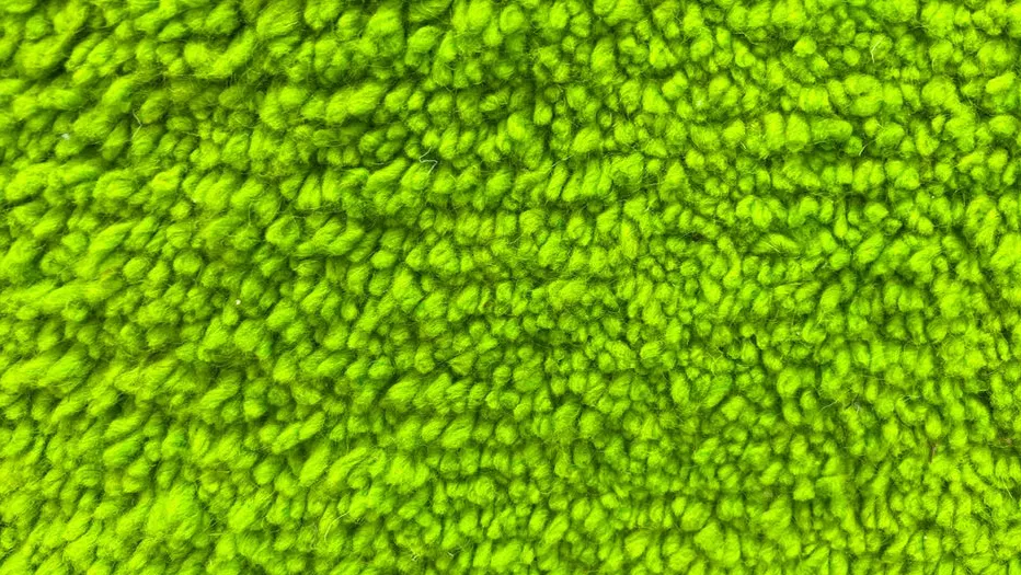 Tapis rond berbère Asni vert uni, vue 4 sur 4