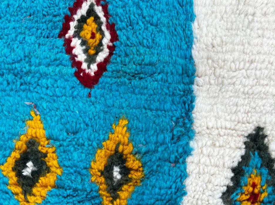 Tapis rond berbère Azigza, vue 4 sur 4
