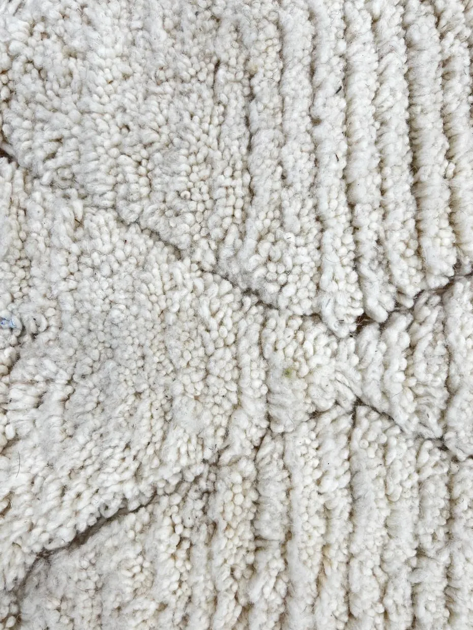 Tapis rond berbère Ghdat à losanges, vue 4 sur 4