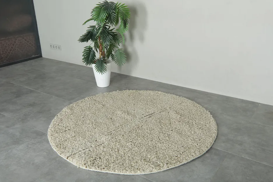 Tapis rond berbère Hachlaf, vue 3 sur 7