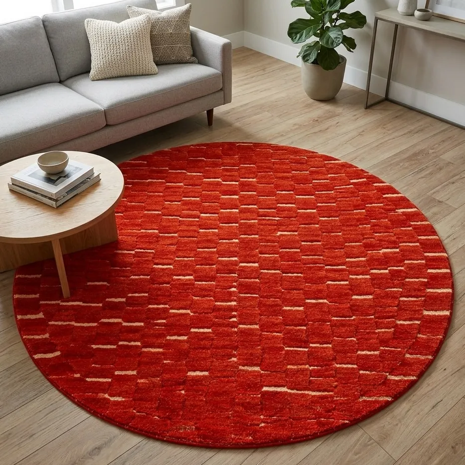 Tapis rond berbère Idir, vue 2 sur 4