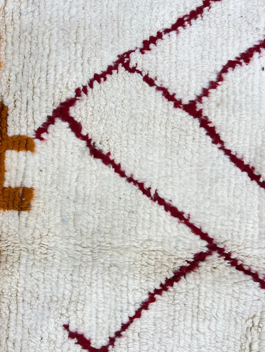 Tapis rond berbère Merzouga au dessin abstrait, vue 3 sur 4