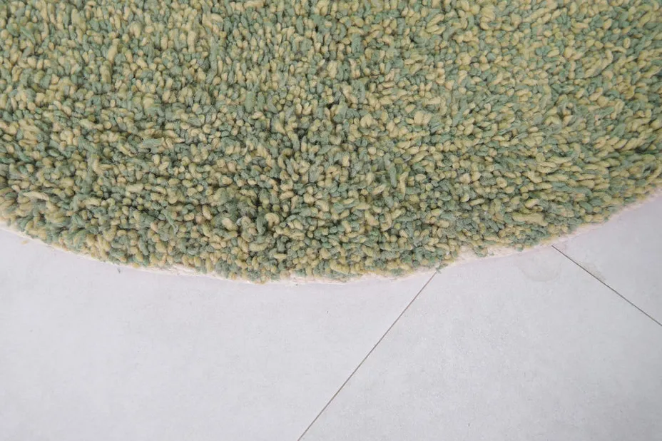 Tapis rond berbère Mgoun vert, vue 4 sur 7