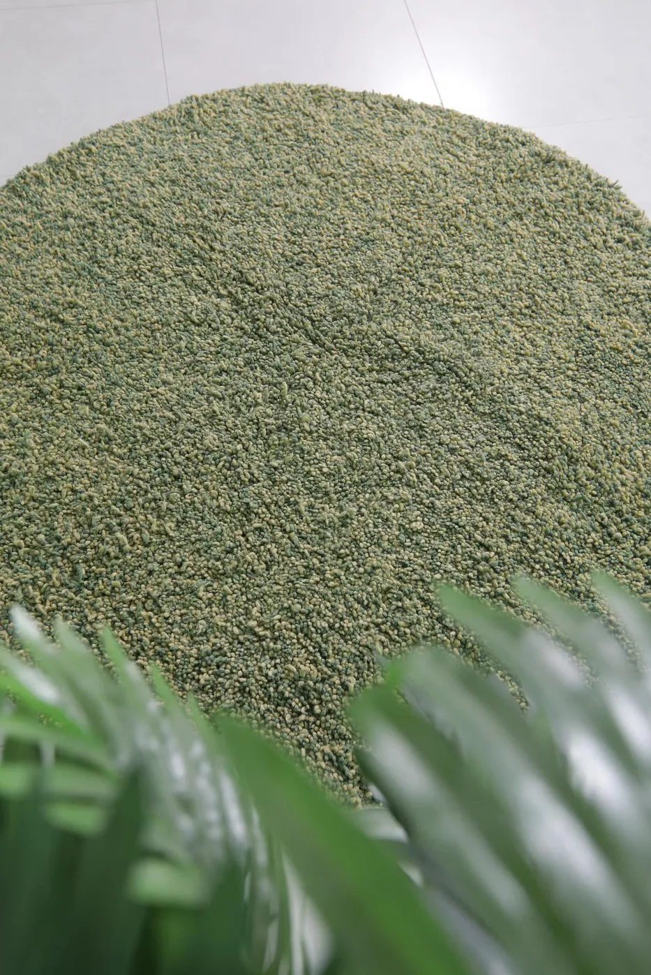 Tapis rond berbère Mgoun vert, vue 7 sur 7