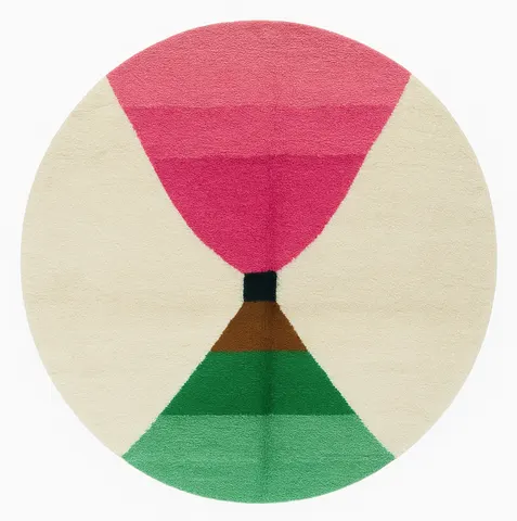 Tapis rond berbère Ouiouane — tapis berbères contemporains