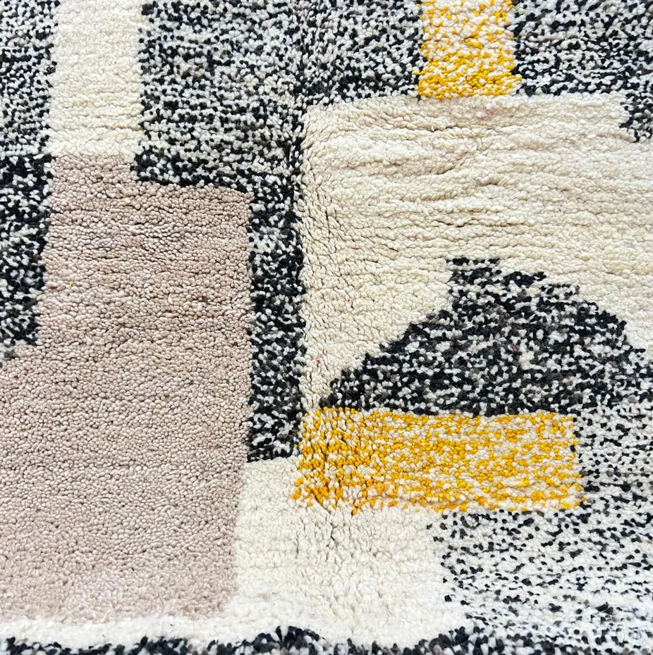 Tapis rond berbère Siman au dessin abstrait, vue 3 sur 4