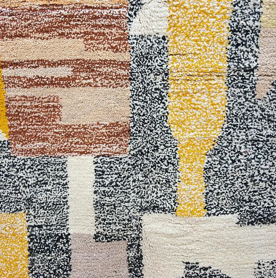 Tapis rond berbère Siman au dessin abstrait, vue 4 sur 4