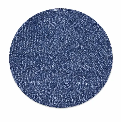Tapis rond berbère Tala bleu — tapis berbères contemporains