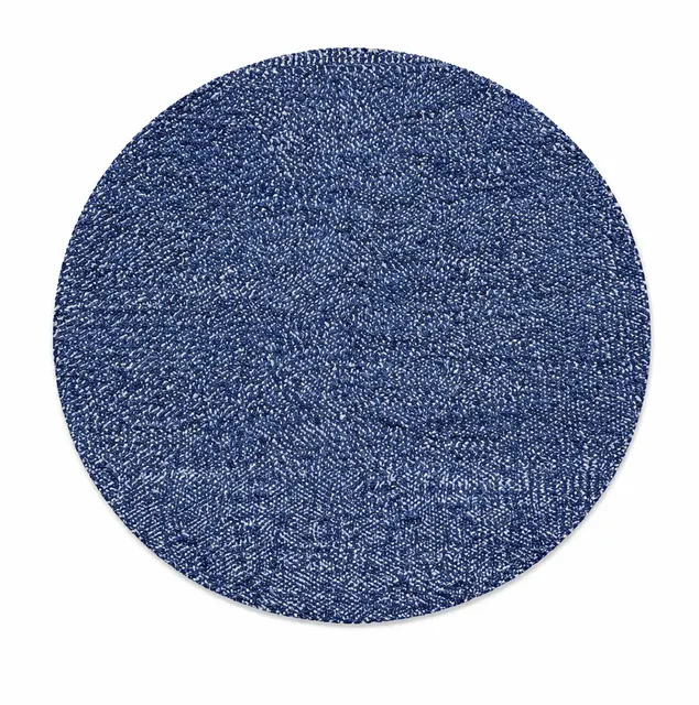 Tapis rond berbère Tala bleu — tapis berbères contemporains