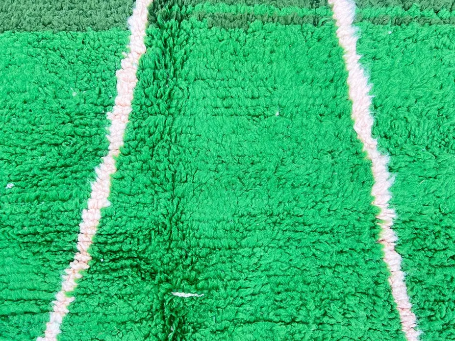 Tapis rond berbère Tamegroute vert, vue 4 sur 4
