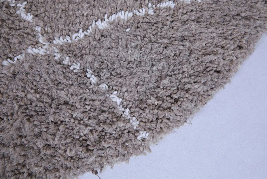 Tapis rond berbère Tassaout gris, vue 5 sur 7