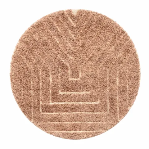 Tapis rond berbère Tiwul uni — tapis berbères contemporains