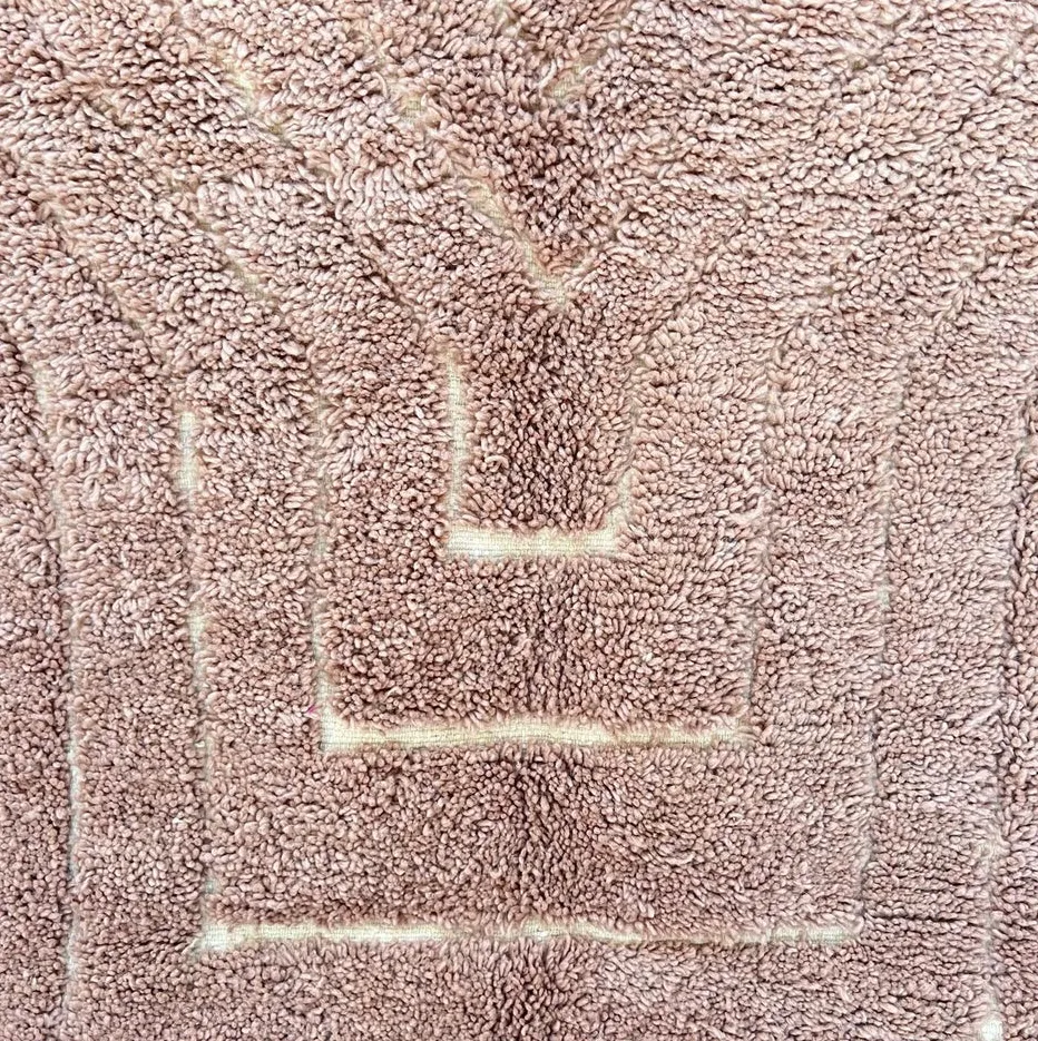 Tapis rond berbère Tiwul uni, vue 3 sur 4