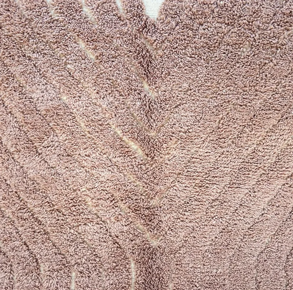 Tapis rond berbère Tiwul uni, vue 4 sur 4