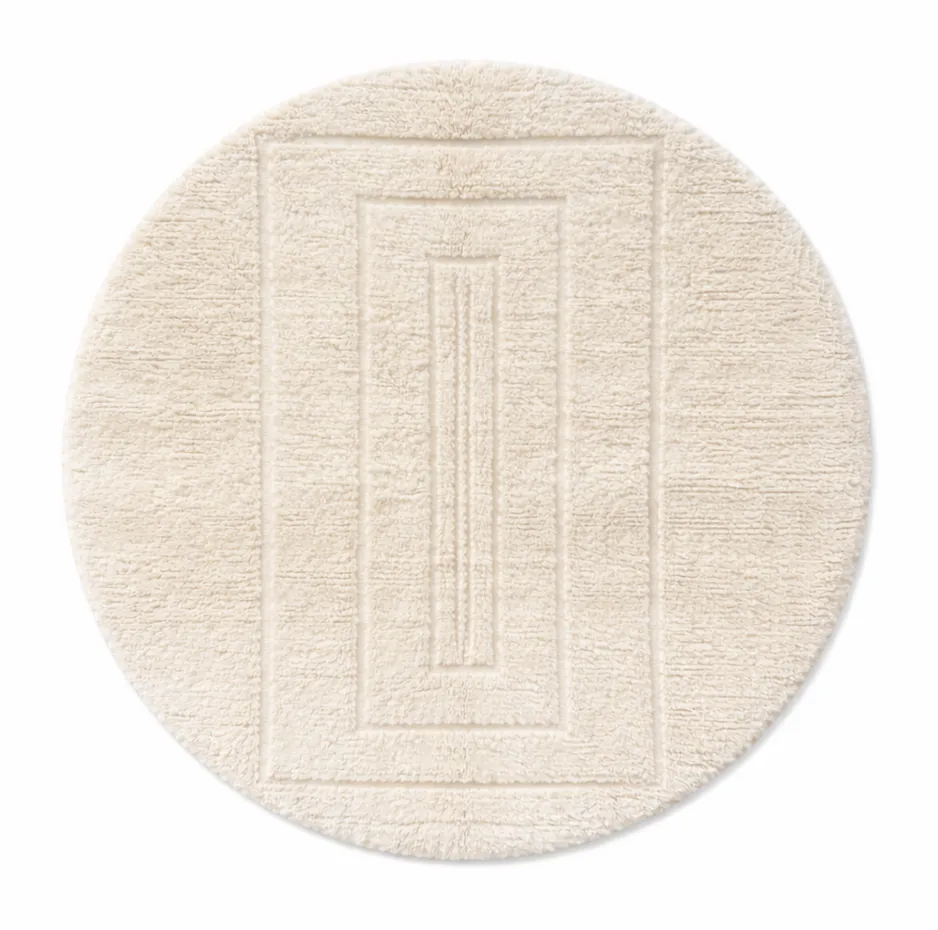 Tapis rond berbère Usman — tapis berbères contemporains tissé à la main